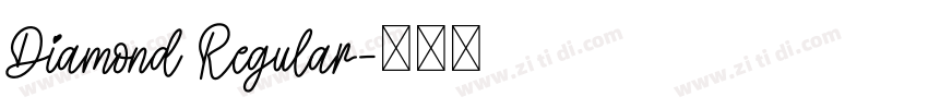 Diamond Regular字体转换
